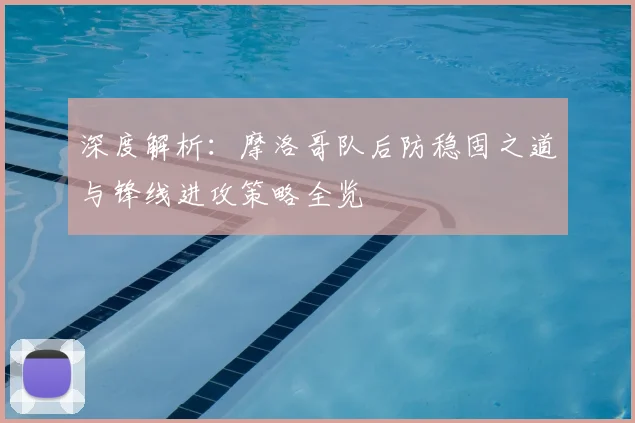 深度解析：摩洛哥队后防稳固之道与锋线进攻策略全览